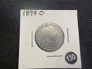 Better Date 1894-O Silver Barber Quarter - Greysheet Value for a G4 is $22.40