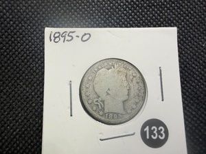 Better Date 1895-O Silver Barber Quarter - Greysheet Value for a G4 is $21.40