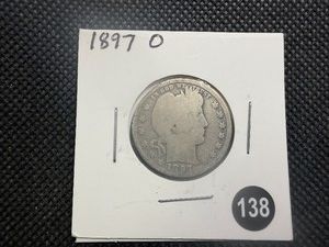 Better Date 1897-O Silver Barber Quarter - Greysheet Value for a G4 is $35.40