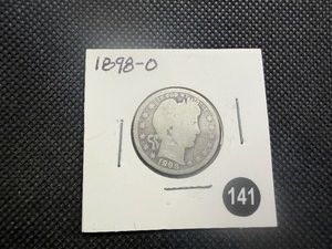Better Date 1898-O Silver Barber Quarter - Greysheet Value for a G4 is $22.40
