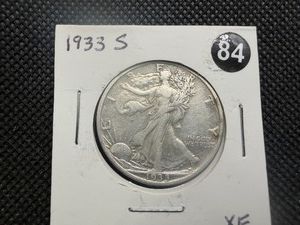 1933-S Silver Walking Liberty Half Dollar - Marked XF When Purchased - Greysheet value for a XF40 is $90.00