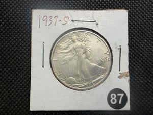 1937-S Silver Walking Liberty Half Dollar