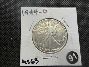 1944-D Silver Walking Liberty Half Dollar