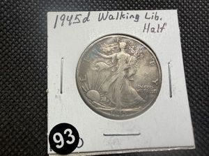 1945-D Silver Walking Liberty Half Dollar