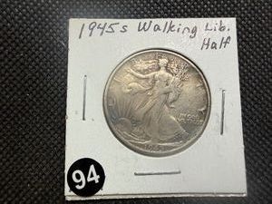 1945-S Silver Walking Liberty Half Dollar