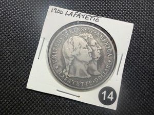 Rare 1900 Silver Lafayette One Dollar Commemorative Coin -  Greysheet Wholesale Value for An XF40 is $360.00