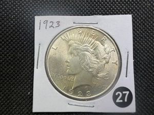 High Grade 1922-D Peace Silver Dollar