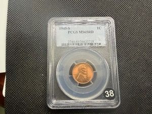 1945-S Lincoln Cent PCGS MS65 RD