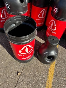 Lot of 14 Coca - Cola Recycling Containers