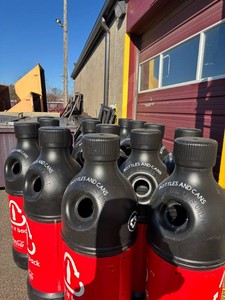 Lot of 14 Coca - Cola Recycling Containers