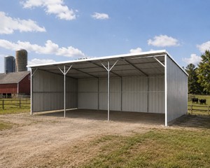 2025 K2512 Unused 25FTx12FT Livestock Metal Shed