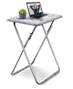 White Marble and Gold Folding TV Tray $35.99 Retail - Brand New