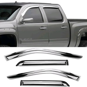 4pc Chrome Window Visors $109.99 Retail - Brand New