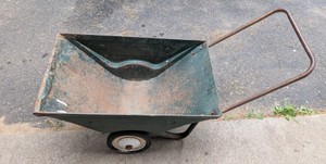 Metal Garden Cart or Wheelbarrow B