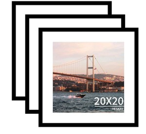 20 x 20 Black Picture Frame 3 Pack $49.99 Retail - Brand New