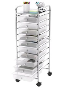 Simple Houseware 10 Drawer Rolling Utility Cart Organizer $34.97 Retail - Brand New
