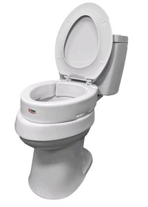 Carex Hinged Round Raised Toilet Seat Riser $45.99 Retail - Brand New