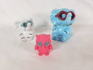 Ceramic Elephant and Owl Figurine Saving Banks