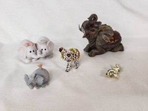 Precious Moments and Other Elephant Figurine Collection
