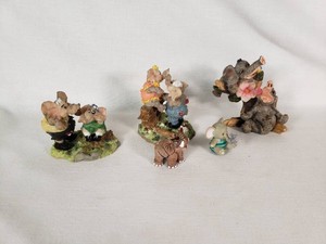 Lot of Elephant Figurines Including Leopold, Grandpa and Grandma Elephant Characters