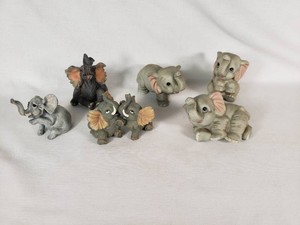 Homco Elephant Figurines Set