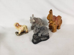 Elephant Figurines from Different Materials