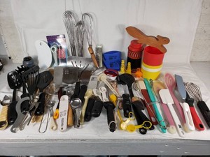 Assorted Kitchen Utensils and Kitchenware