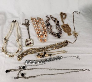 Lot of Vintage Jewelry Including Multiple Necklaces