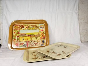 Decorative Serving Trays - Farm and Pinecone Designs