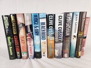Lot of Books by Various Authors including James Patterson, Clive Cussler, and John Grisham