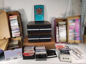 Lot of Cassette Tapes Featuring Various Artists and Genres
