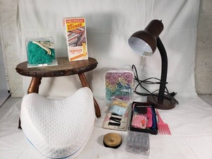 Hair Styling Accessories, Lamp, and Vanity Items