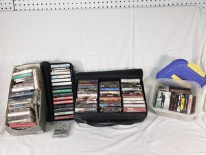 Lot of Vintage Cassette Tapes Including Bruce Springsteen, Metallica, Madonna, and More
