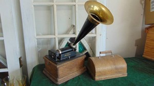 Edison Fireside Combination Type Model A Cylinder Photograph