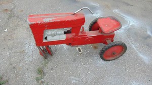 Old Metal Petal Tractor