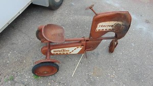 Old Metal Petal Tractor