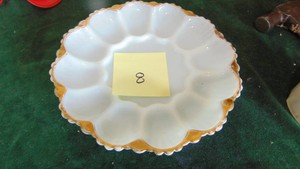 Milk Glass Egg Tray