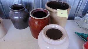 4- Vintage Crock Pieces