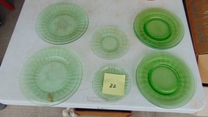 9- Oplic Depression Plates, Various Sizes
