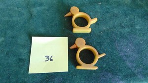 2- Vintage Bikelite Bird Napkin Rings