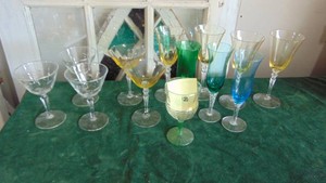 Various Vintage Stemware
