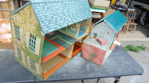 2- Vintage Tin Dollhouses