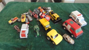 Various Vintage Toy Cars