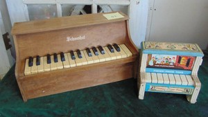 Vintage Fisher Price Piano and Schoenhut Wood Piano