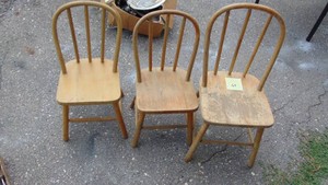 3- Childrens Bentwood Chairs