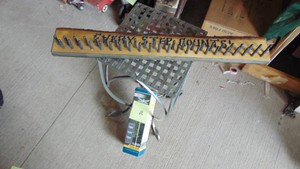 Metal Plant Stand, Solar Dragonfly and Wall Hanging Rack