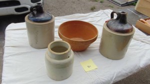 Crocks, Jugs and Bowl, Some asis
