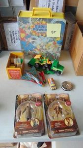 Hobbit Figures, Super Powers Carrying Case, Tin Toys and Vintage Cube Puzzles