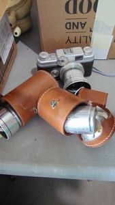 Argus C-44 Camera, 2 Lences and Light Meter