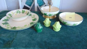 Franciscan Ivy Large Round Platter, 2 Bowls, Tibet and S&P